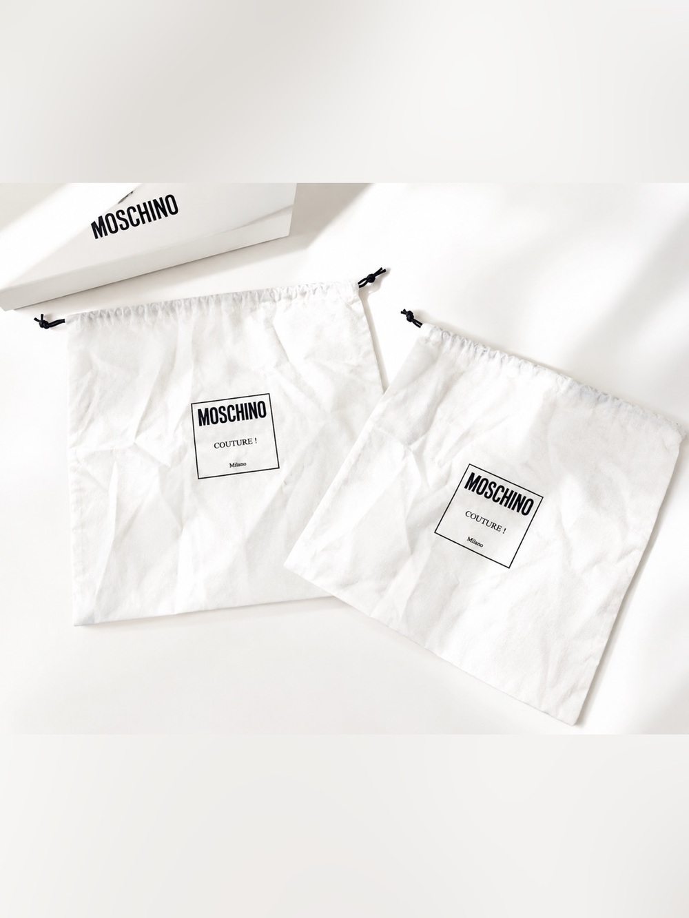 Moschino Couture Original Dust Bags, Set of 2